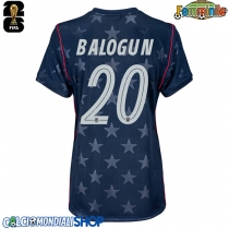 Maglie da calcio Stati Uniti Folarin Balogun #20 Seconda Maglia Femminile Mondiali 2026  Manica Corta